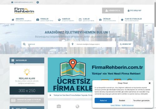 Firma Rehberin – Türkiye'nin Güncel Firma ve İşletme Dizini - En Yakındaki En Güvenilir Firmayı Hemen Bulun!
