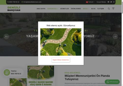 İlaçlama - Denizli Peyzaj - Ağaç Kesim - Dikim - Budama - Bahçe Bakımı - Çim - Otomatik Sulama