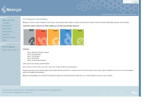 İTÜ DERGİSİ Ana Sayfa