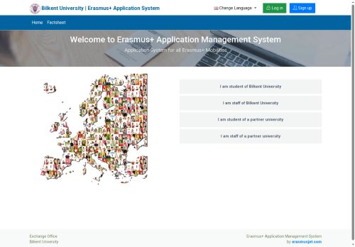 Bilkent University - Erasmus+ Online Application and Management System - Exchange Office