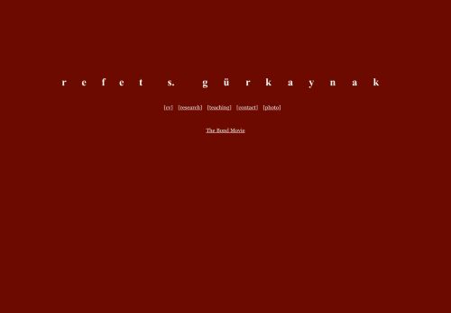 Refet Gurkaynak :: Bilkent University Department of Economics