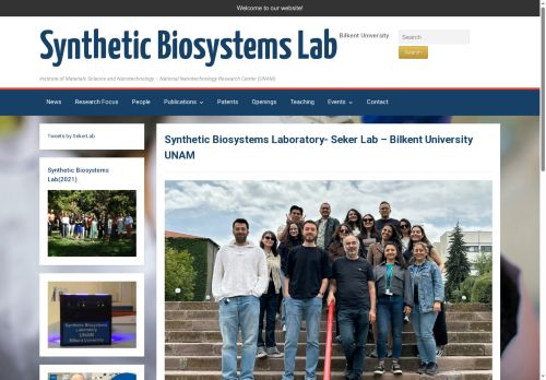 Synthetic Biosystems Lab - Synthetic Biosystems Laboratory- Seker Lab - Bilkent University UNAM