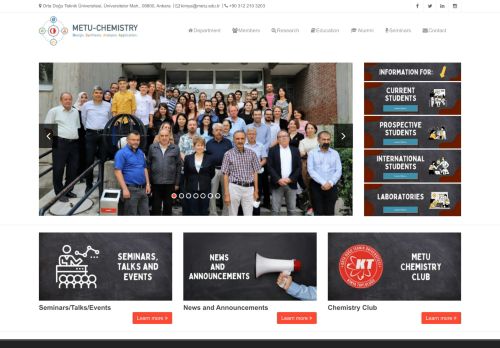 Department of Chemistry | METU