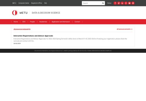 DATA & DECISION SCIENCE | A brief description of the department