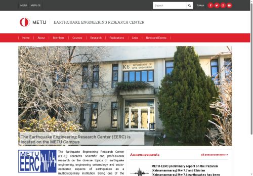 EARTHQUAKE ENGINEERING RESEARCH CENTER | Welcome to EERC