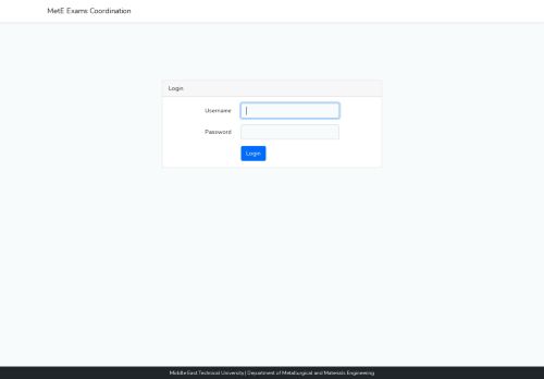 MetE Exams Coordination