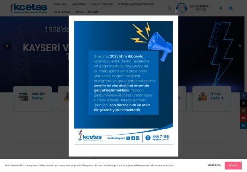 KAYSERİ VE CİVARI ELEKTRİK TÜRK ANONİM SİRKETİ - Anasayfa