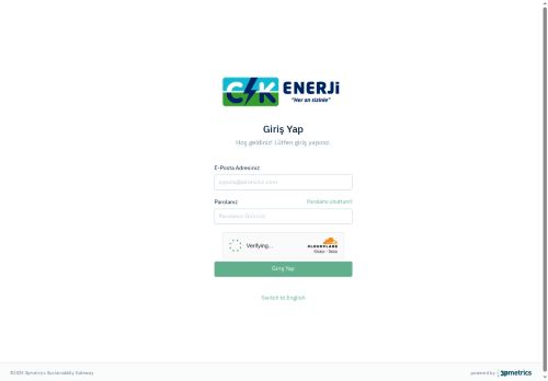powered by 3pmetrics - CK Enerji Sustainability Gateway