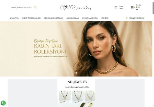 ND Jewelry | Çelik Takılar, Kadın & Erkek Kolye, Küpe, Bileklik