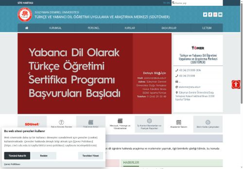 Süleyman Demirel Üniversitesi - Türkçe ve Yabancı Dil Öğretimi Uygulama ve Araştırma Merkezi (SDÜTÖMER)