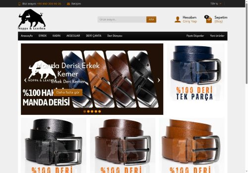 Deri Kemer & Deri Cüzdan - Noppa