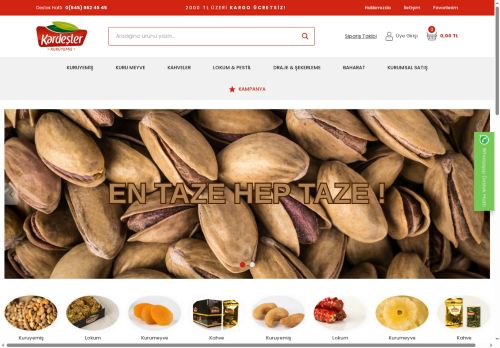 Online En Taze Lezzetler - Kardeşler Kuruyemiş