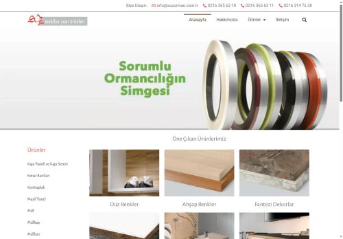 Söz Orman Ürünleri San. Tic. Ltd. Şti. - Anasayfa