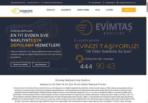 Evimtaş Ev Taşıma - İstanbul Evden Eve Nakliyat - %30 İNDİRİMLİ
