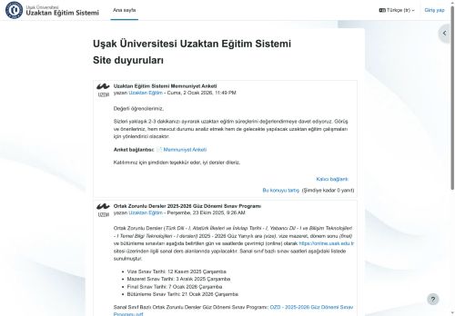 Ana sayfa | Uzaktan Eğitim Sistemi