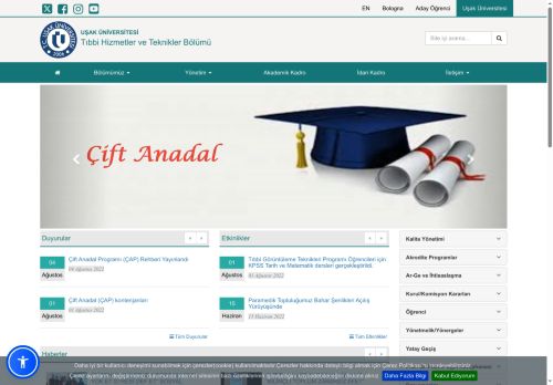 Tıbbi Hizmetler ve Teknikler Bölümü