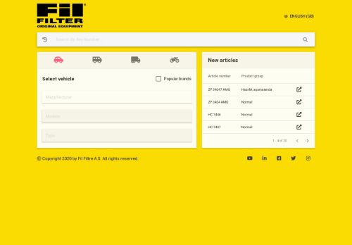 Online Catalogue - Fil Filter