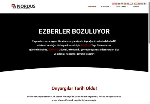 Nordus Hafif Çelik Yapı Sistemleri