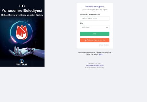 Universe Online Başvuru - Yunus Emre Belediyesi