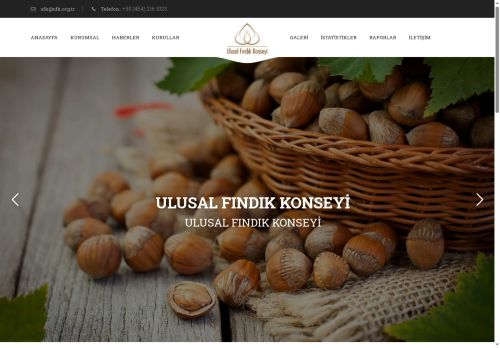 Ulusal Fındık Konseyi Resmi Web Sitesi