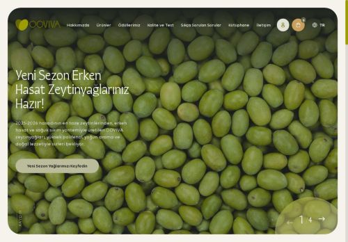 OOVIVA Yüksek Polifenollü Zeytinyağı | Zeytinyağlarımızla tanışın