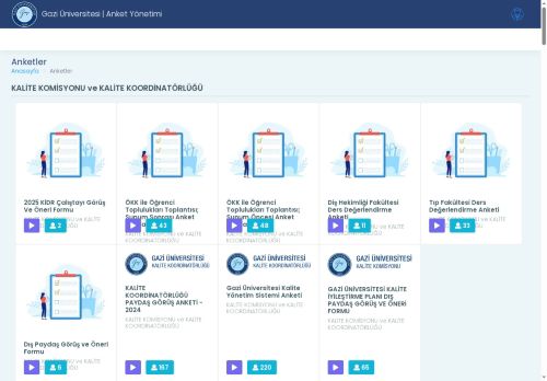 Gazi Anket Yönetimi | İDARİ PERSONEL/SÜREKLİ İŞÇİ MEMNUNİYET ANKETİ-2025