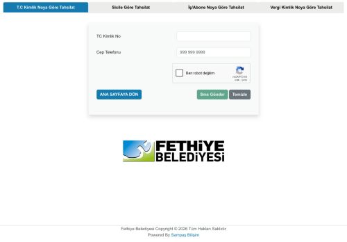 Online Tahsilat - Fethiye Belediyesi