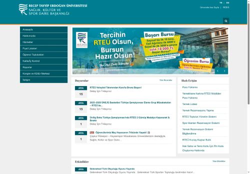 Anasayfa | SAĞLIK, KÜLTÜR VE SPOR DAİRE BAŞKANLIĞI