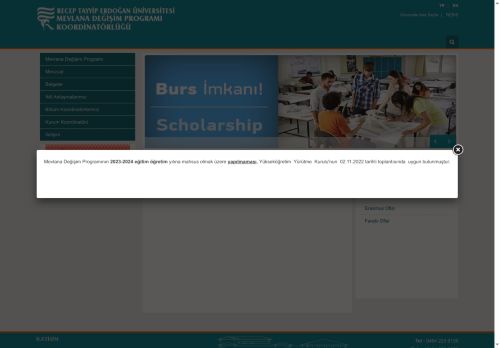 Anasayfa | Mevlana Değişim Programı Koordinatörlüğü