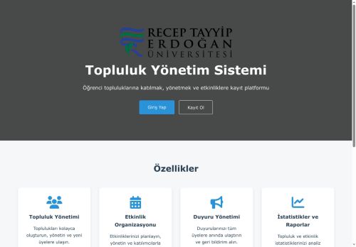 Topluluk Yönetim Sistemi