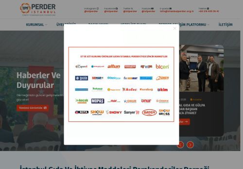 Perder İstanbul | Gıda ve İhtiyaç Maddeleri Perakendeciler Derneği