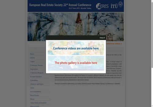 22nd European Real Estate Society Conference - ERES 2015
