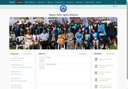 Yabancı Diller Eğitimi Bölümü | Eskişehir Osmangazi Üniversitesi - Anasayfa
