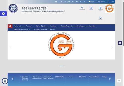 EÜ Mühendislik Fakültesi - Gıda Mühendisliği Bölümü