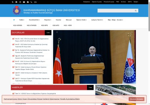 Strateji ve Kalite Koordinatörlüğü - KSÜ