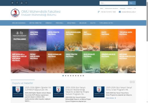 Endüstri Mühendisliği Bölümü