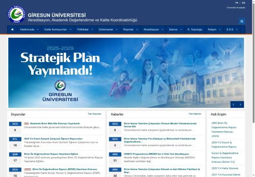 Politikalar | Akreditasyon, Akademik Değerlendirme ve Kalite Koordinatörlüğü