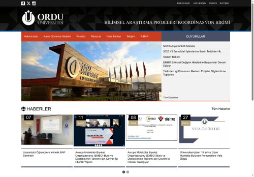 Yıldızlar Ligi Erasmus+ Merkezi Projeler Bilgilendirme Toplantısı - T.C. ORDU ÜNİVERSİTESİ BİLİMSEL ARAŞTIRMA PROJELERİ KOORDİNASYON BİRİMİ