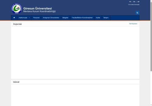 Anasayfa | Mevlana Kurum Koordinatörlüğü