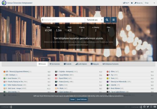 Giresun Üniversitesi Kütüphaneleri 21.7