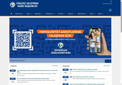 Giresun Üniversitesi Performans Programları | GRÜ Strateji Geliştirme Daire Başkanlığı