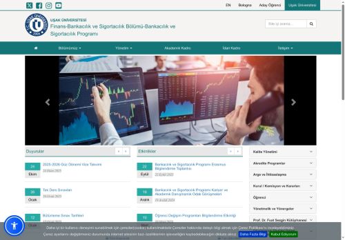 Finans-Bankacılık ve Sigortacılık Bölümü-Bankacılık ve Sigortacılık Programı