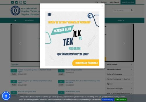 Seyahat, Turizm ve Eğlence Hizmetleri Bölümü-Turizm ve Seyahat Hizmetleri Programı