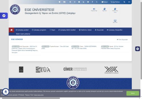 Gezegenlerin İç Yapısı ve Evrimi (GİYE) Çalıştayı
