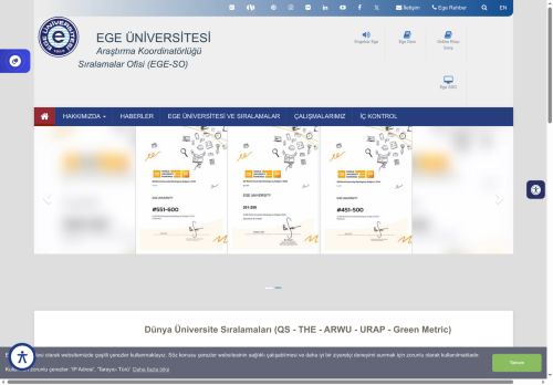 Araştırma KoordinatörlüğüSıralamalar Ofisi (EGE-SO)