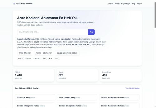 P0190 Hata Kodu – Anlamı & Çözüm