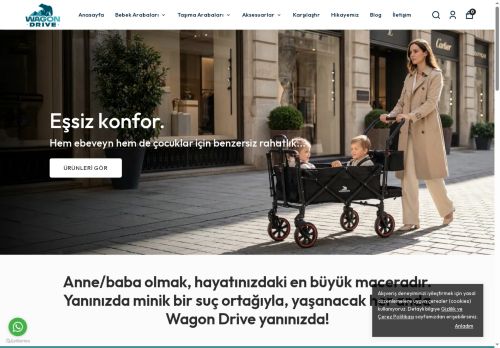 Wagon Drive - Pratik ve Geniş Hacimli Bebek Arabaları