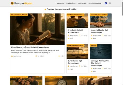KompozisyonTV: Kısa Kompozisyon Örnekleri