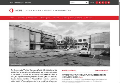 POLITICAL SCIENCE AND PUBLIC ADMINISTRATION | A biref description of the department