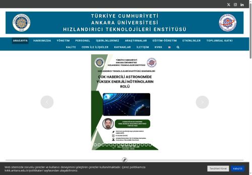 CERN İLE İLİŞKİLER – Hızlandırıcı Teknolojileri Enstitüsü